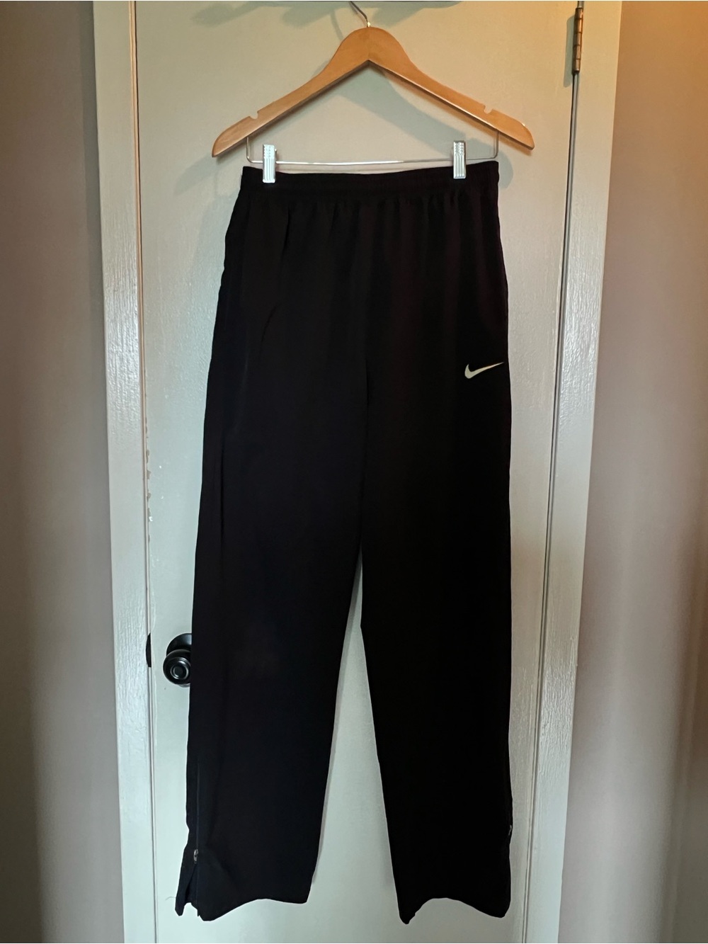 Nike Track Pants with Gold Swoosh